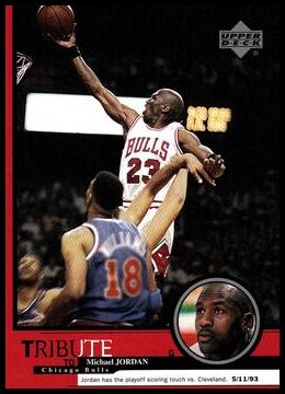 17 Michael Jordan (Playoff scoring touch vs. Cleveland 5-11-93)